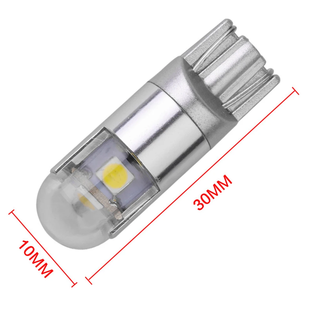 YSY 100X W5W 3 светодиодный T10 3030 лампы для автомобилей 168 194 указатель поворота
