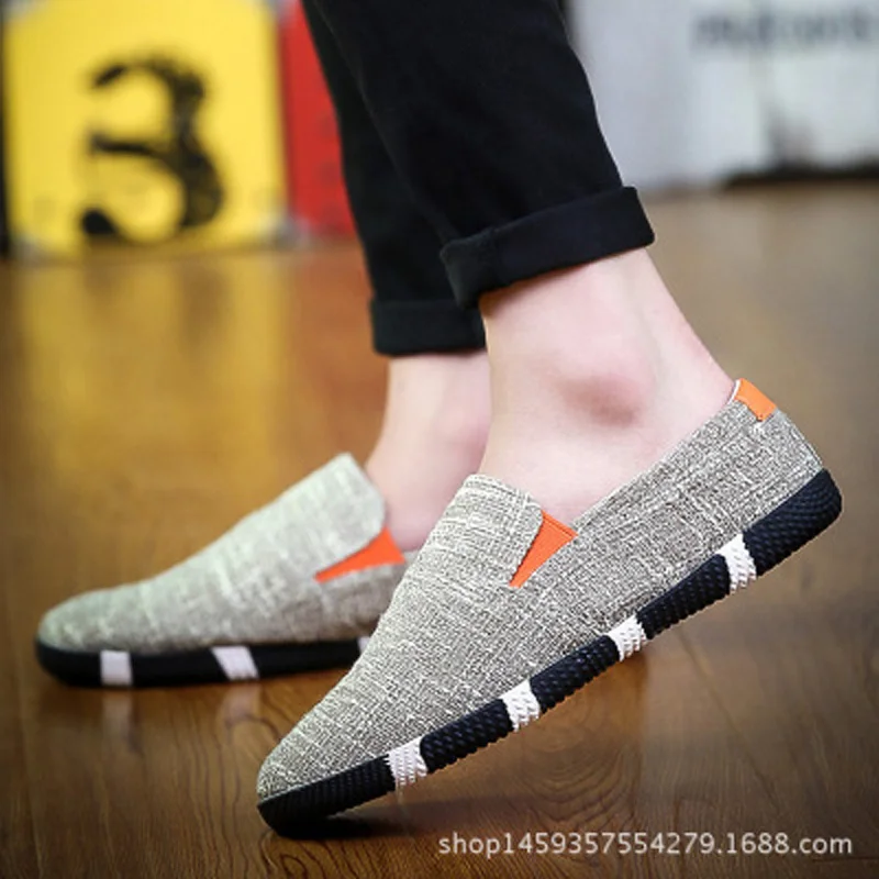 DDI/весенне-Осенняя обувь в рыбацком стиле парусиновая Мужская молодежная