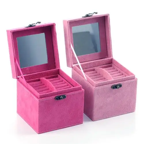 Многофункциональный трехслойный ящик для хранения ювелирных изделий 12*12*12 см Бесплатная доставка