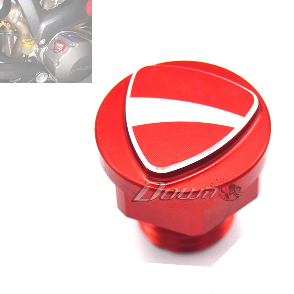 

For DUCATI 848/899/959/1098/1198/1199/1299/Panigale Motorcycle Accessories CNC Aluminum 3D LOGO Oil Filler Cap Plug Screw Cover