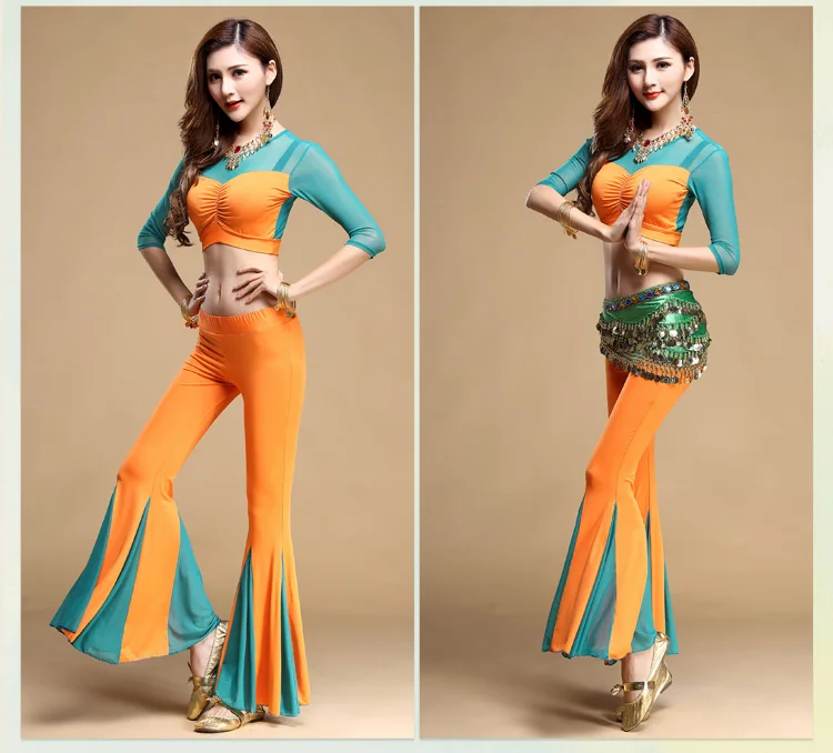 Комплект для индийского танца живота комплект из 3 предметов топ штаны и пояс 4