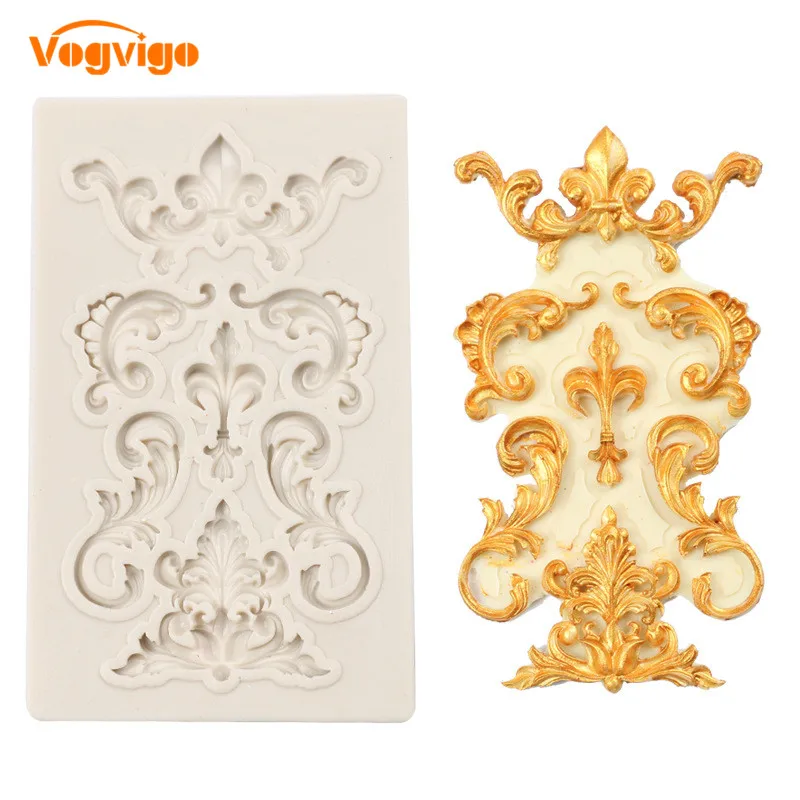 VOGVIGO Европейский резные границы печь Fondant (сахарная) пресс форма для торта