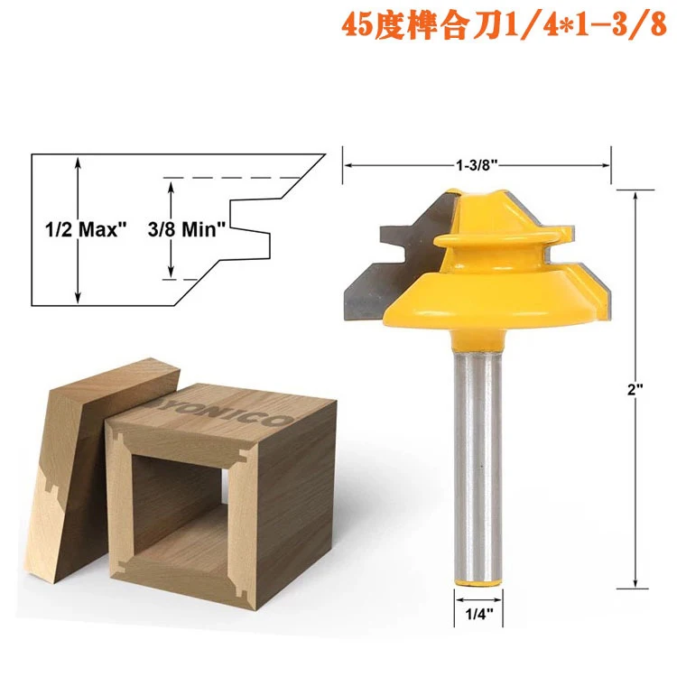 

Бесплатная доставка, 1 шт., малогабаритная торцевая фреза с откидной крышкой, 45 градусов, 1/4 дюйма, со склада, хвостовик, фреза для деревообраб...