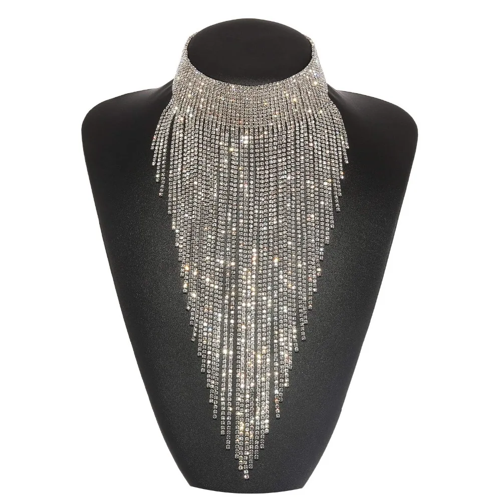 Tassel Collar Statement Necklace for Women Novelty Fashion Jewelry 1 Set with Gift | Украшения и аксессуары