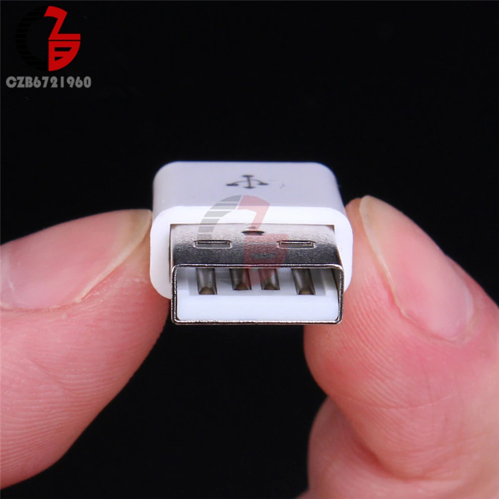 10 шт. Мужской USB разъем комплект 5P USB 2,0 штекер тип-a DIY компоненты белый