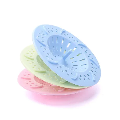 

Silicone Hair stopper Hair Catcher Round Sewer Outfall Strainer Bathroom and Kitchen Use Sink Filter Anti-blocking Floor Drain