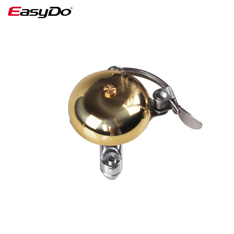 Golden EasyDo Bike Bell Mountain Road Bicycle Bell Cycling Handlebar Pure Copper Horn Ring Gloden Vantage Sound Alarm MTB Accessor - Цвет: Golden