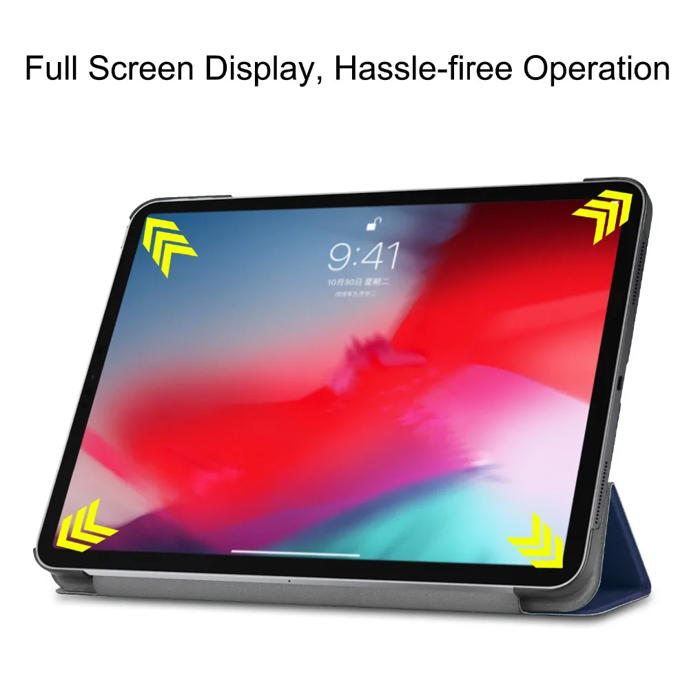 Чехол для планшета iPad Pro 11 жесткая задняя крышка из искусственной кожи умный