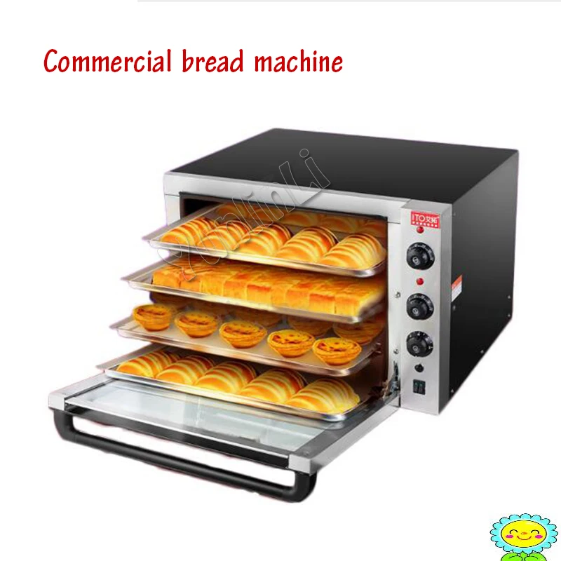 Коммерческая электрическая машина для выпечки с 4 слоями торта/хлеба/пиццы печь