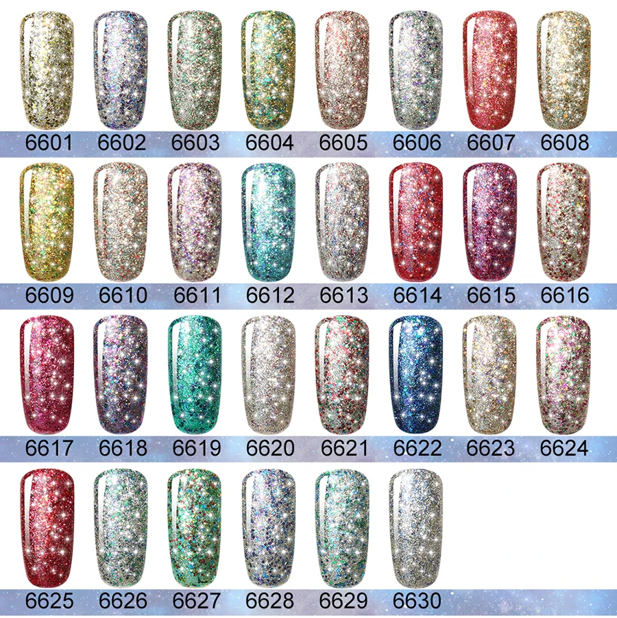 HNM 10 мл Супер Bling лак для ногтей 30 цветов Звездный Bling УФ Гель-лак для ногтей Полупостоянный лак стойкий Гель-лак