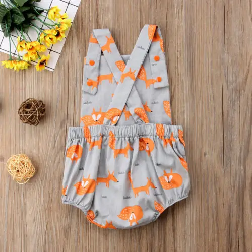 2019 New Summer Cute Baby Girl Boy Romper Sleeveless Backless Clothes Newborn Toddler One-Pieces Sunsuit Outfits Pudcoco | Детская