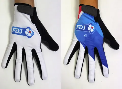 Зимние флисовые термоперчатки 2015 FDJ PRO для профессиональной команды велосипедные