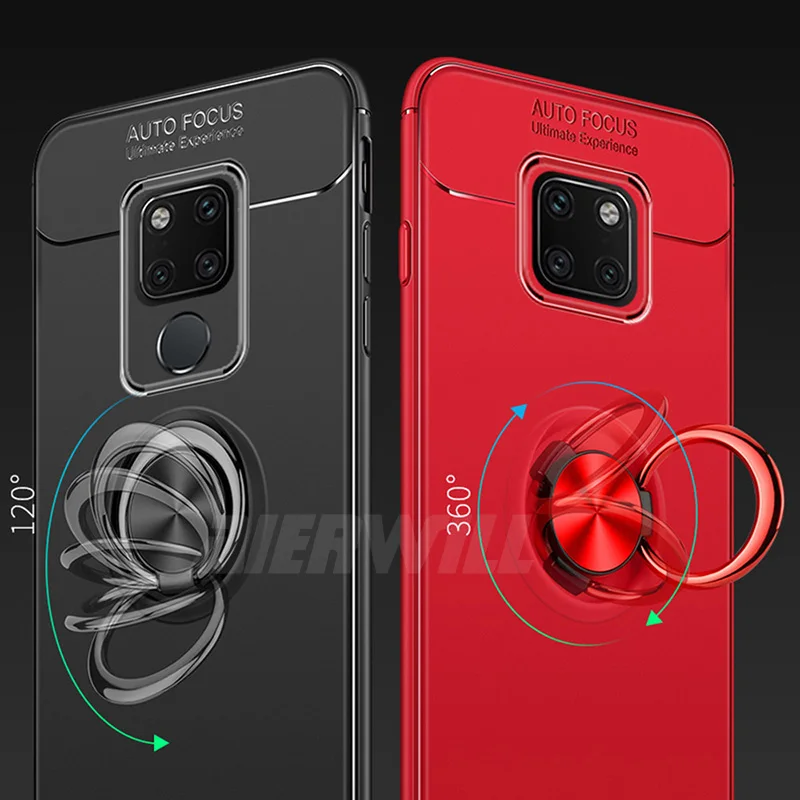 Car Hold Case For Huawei mate 20 Pro Finger Ring Magnet Armor Anti-Fall Soft Shockproof cover Mate pro case |