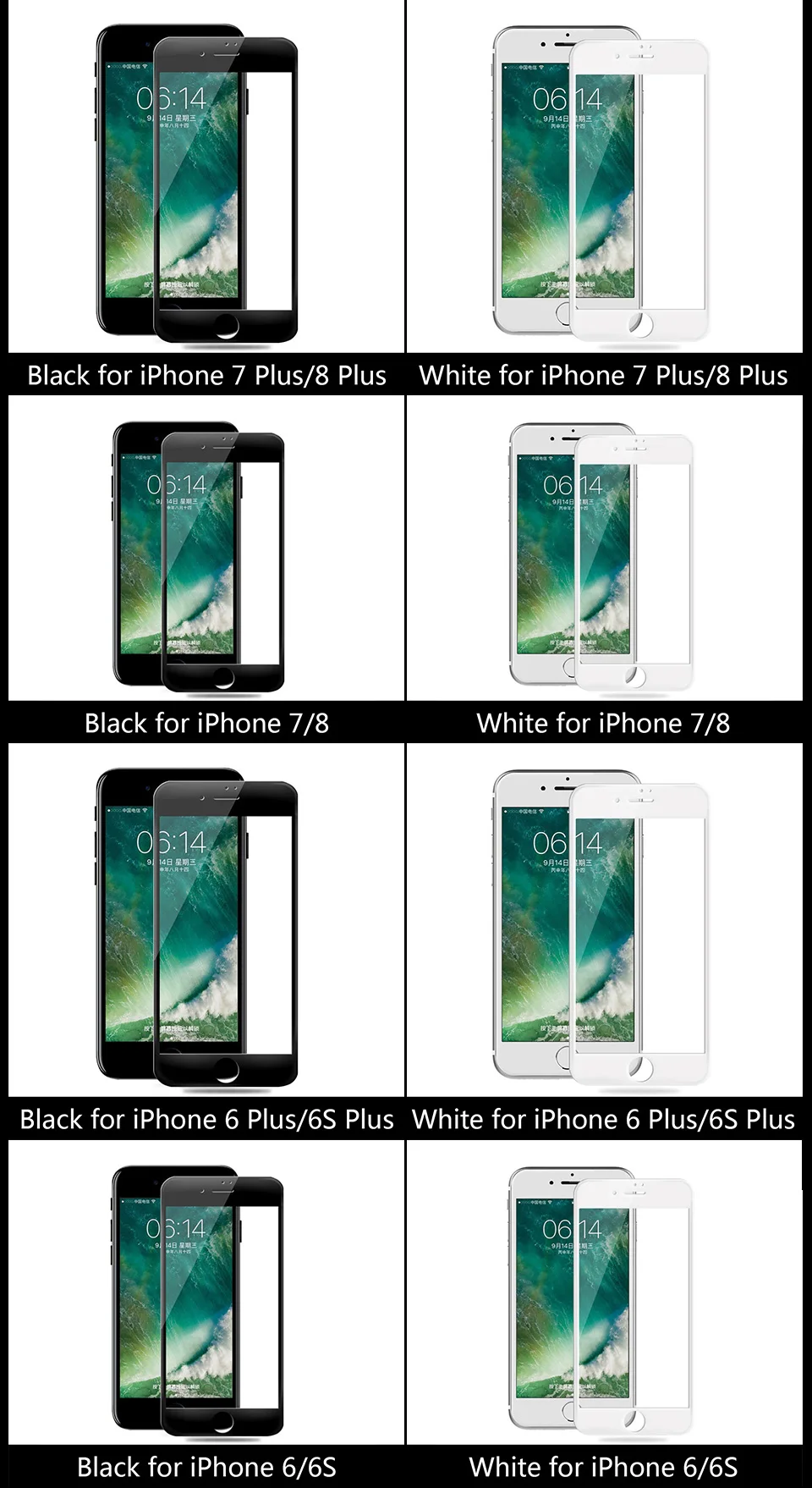 AFY 5 шт. закаленное стекло для iPhone Xr Xs Max X 5 5S 6 6S Plus 7 8 Plus Защита экрана для iPhone Xr Xs Max X 5S 6 6S 7 8 Plus