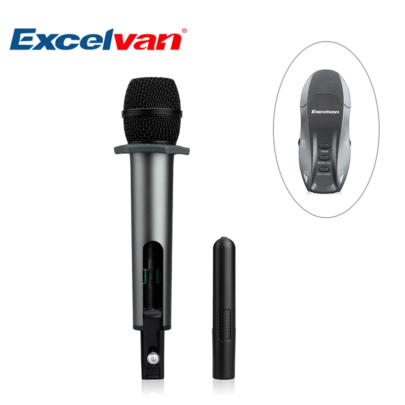 Excelvan K18V профессиональный Bluetooth беспроводной микрофон поддерживается зарядка через usb с рецептором для бара KTV Вечерние