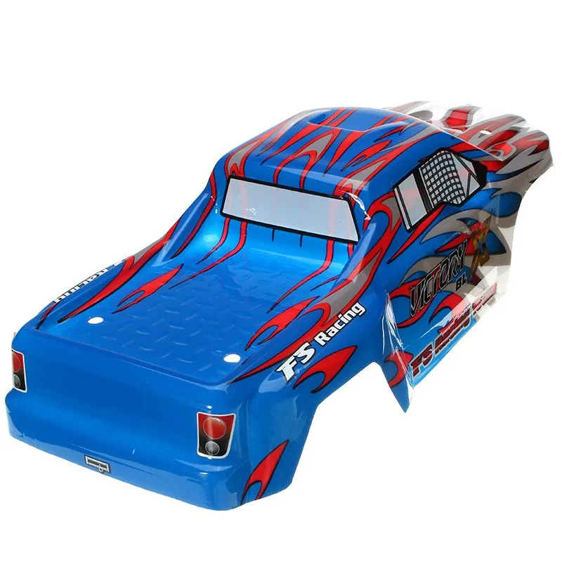 FS Racing 538551 Red & Blue RC Car Shell FS53692 1/10 автозапчасти | Игрушки и хобби