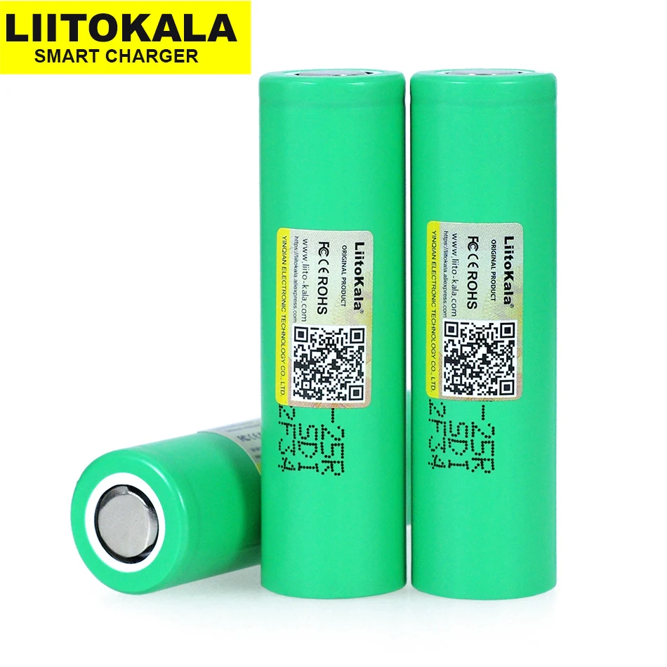 6 шт. Оригинальный литиевый аккумулятор Liitokala 25R 18650 2500 мАч электронные