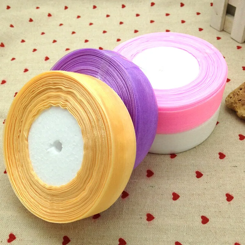 Прозрачная лента из органзы HL 4 рулона (200 ярдов) 1 дюйм | Дом и сад