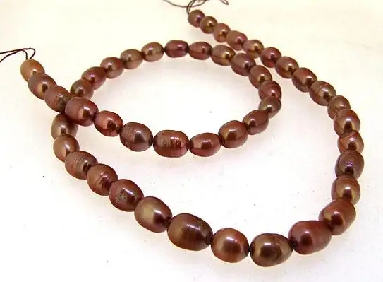 Unique Pearls jewellery Store 5mm Coffee Freshwater Pearl Loose Beads One Full Strand DIY Necklace Material LS3-23 | Украшения и