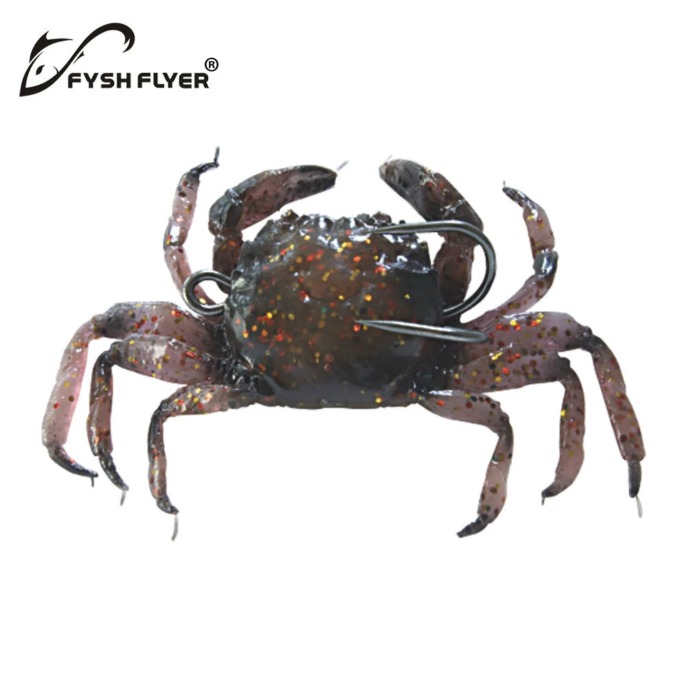 Цельная Реалистичная искусственная мягкая Рыболовная Приманка для крабов с