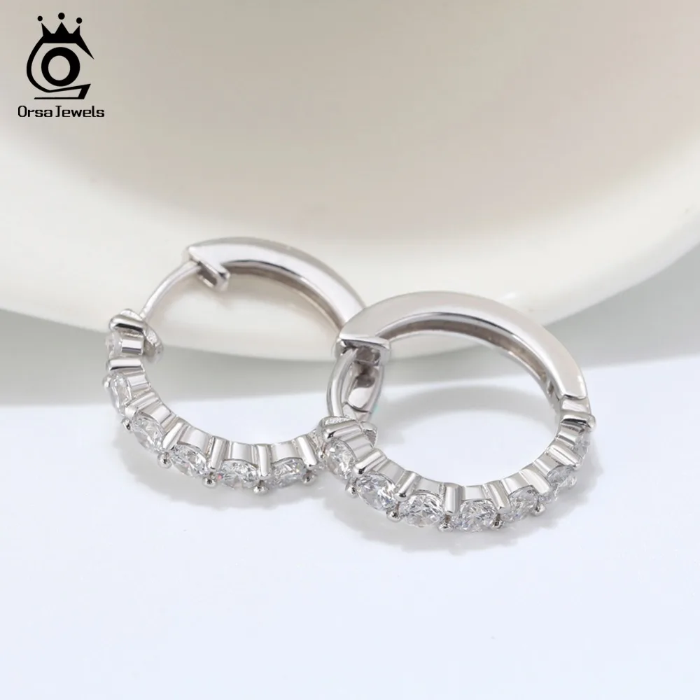 ORSA JEWELS кольцо Аутентичные 925 стерлингового серебра серьги кольца для женщин AAA