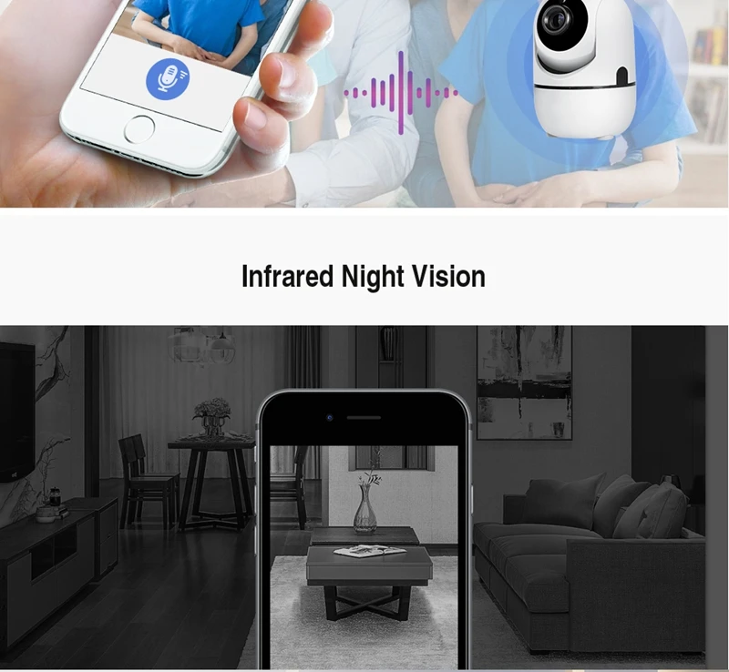 Automatio отслеживания Wi-Fi Камера 720 P Беспроводной IP Carmera видеонаблюдения Камера Cloud Storage движения Сенсор Камера тела монитор