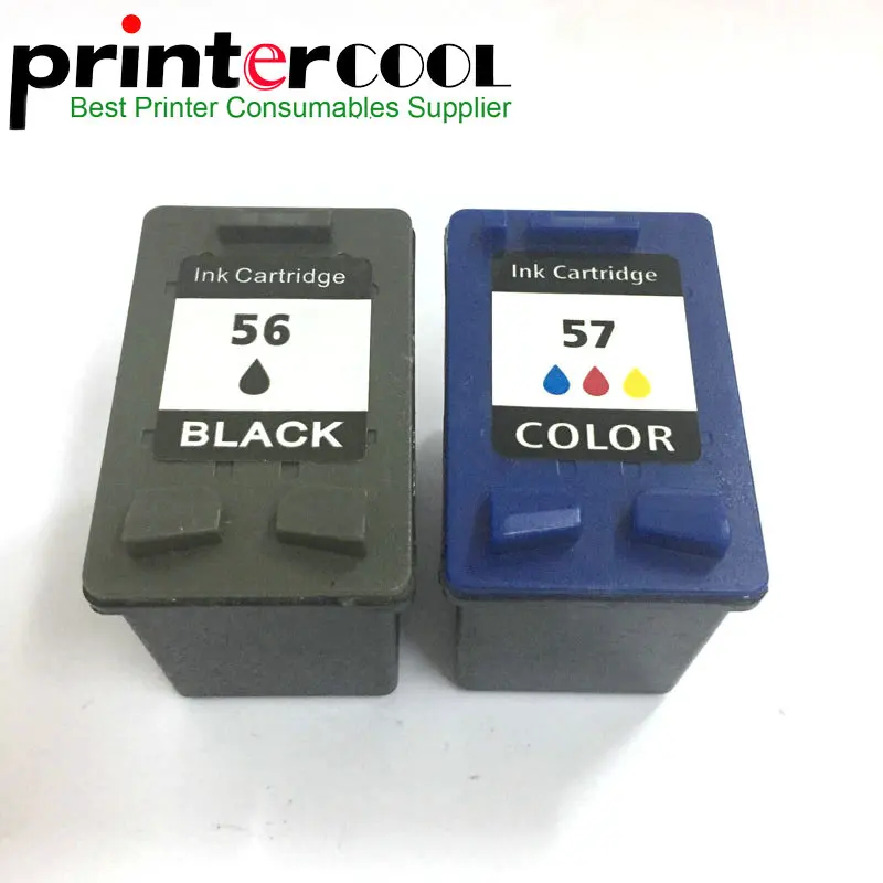 Сменный картридж для принтера hp 56 57 Deskjet 450CI 5150 5550 5650 PSC 1315 1350 2110 2210|Чернильные