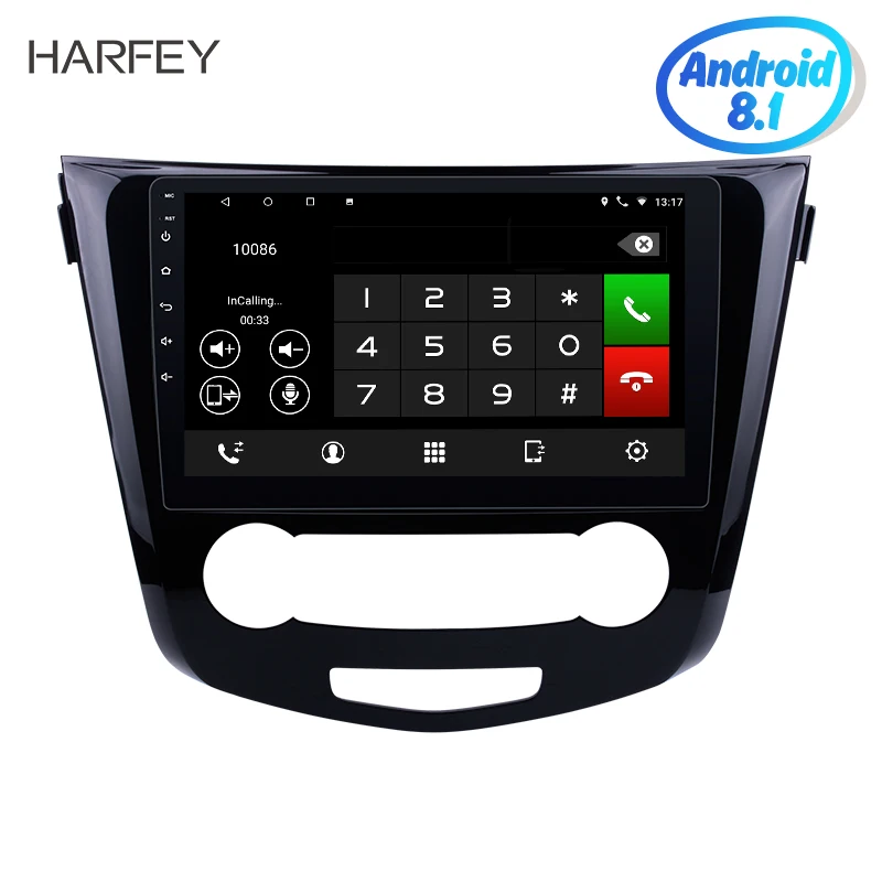 Автомобильный мультимедийный плеер Harfey 10 1 дюйма GPS-навигация для Nissan Qashqai 2016 Android 9