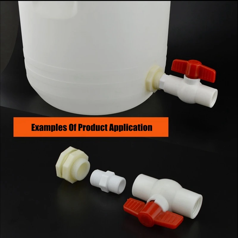 5 шт. 1/2 дюйма 3/4 1 дюйм Внутренняя/наружная резьба АБС водяная башня перфорация
