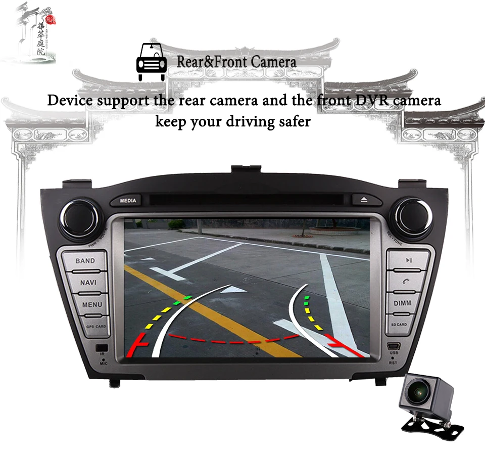 Головное устройство для HYUNDAI ix35 Tucson 2009 2014 2 Din Android 9 0 4G + 64G радио навигация GPS DVD