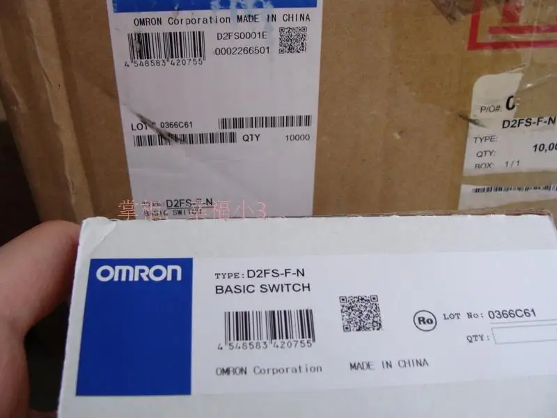 5 шт./упак. OMRON D2FS-F-N зеленого цвета в горох с принтом Минни и микропереключатель 0.85N мышь микро-кнопка
