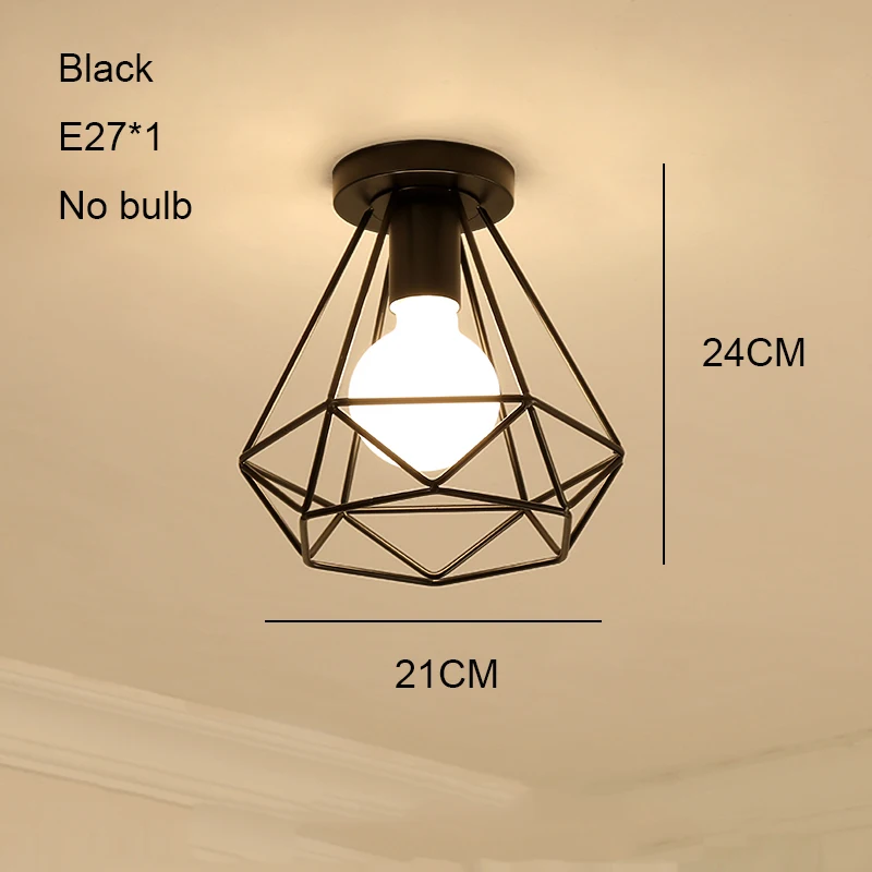 14 No bulb Винтажные промышленные светодиодные потолочные светильники деревянные Хрустальные потолочные лампы заподлицо лампа с плафоном для гостиной спальни коридора прохода - Цвет корпуса: 14 No bulb