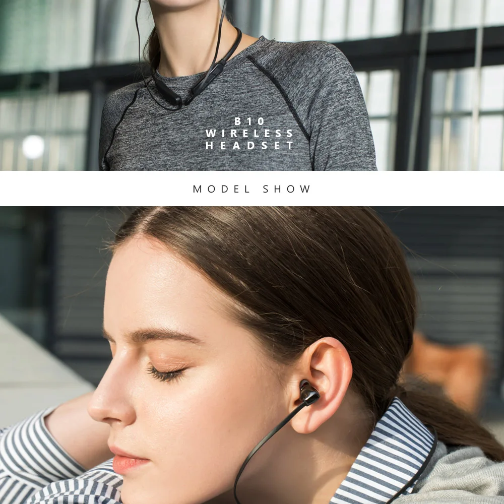 CBAOOO, Bluetooth наушники, беспроводные наушники, Bluetooth гарнитура, висячая шея, водонепроницаемая, Спортивная, керамическая, с микрофоном для мобильного телефона
