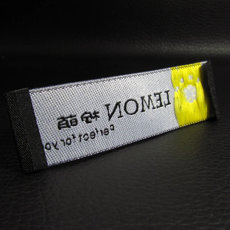 Аксессуары для одежды на заказ тканые ярлыки с индивидуальным логотипом печати