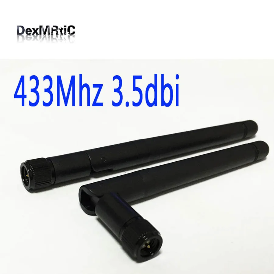 433 МГц Антенна 3.5dbi антенна с беспроводным модулем OMNI SMA Мужская Складная радио