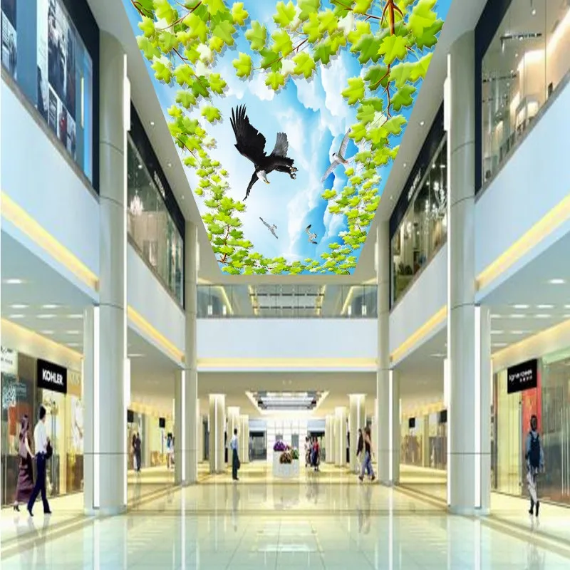 Пользовательские фото обои на заказ высокой четкости кленовый лист 3D стерео