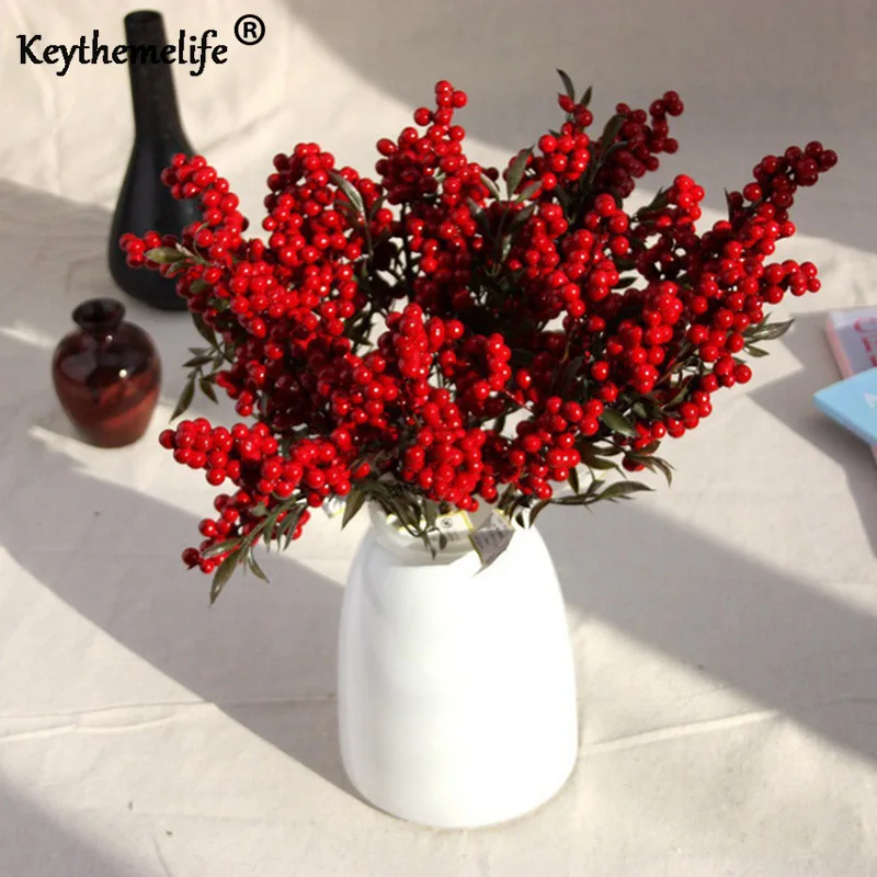 Искусственные ягодные растения 1 шт. Ягодный искусственный узор в виде Ягодных