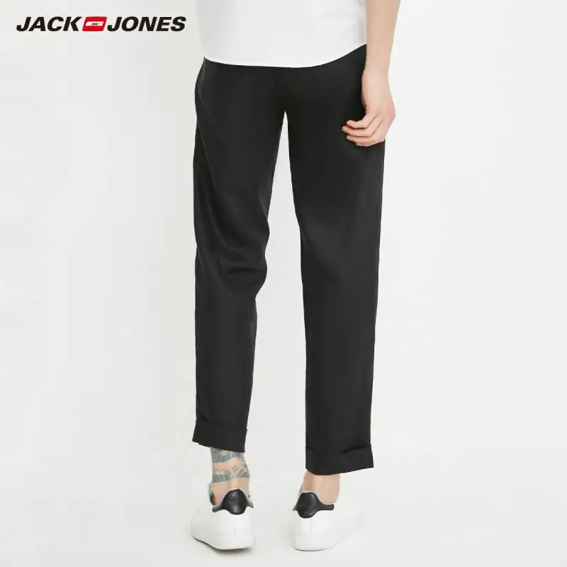 JackJones мужские весенне летние легкие льняные повседневные спортивные штаны C | - Фото №1