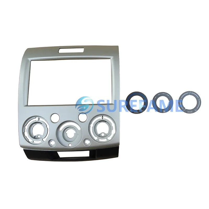 2Din автомобильный радиоприемник Adater комплект для Ford Ranger Everest для Mazda BT 50 с наклейкой приборной панели, фасции, Комплект двойной Din