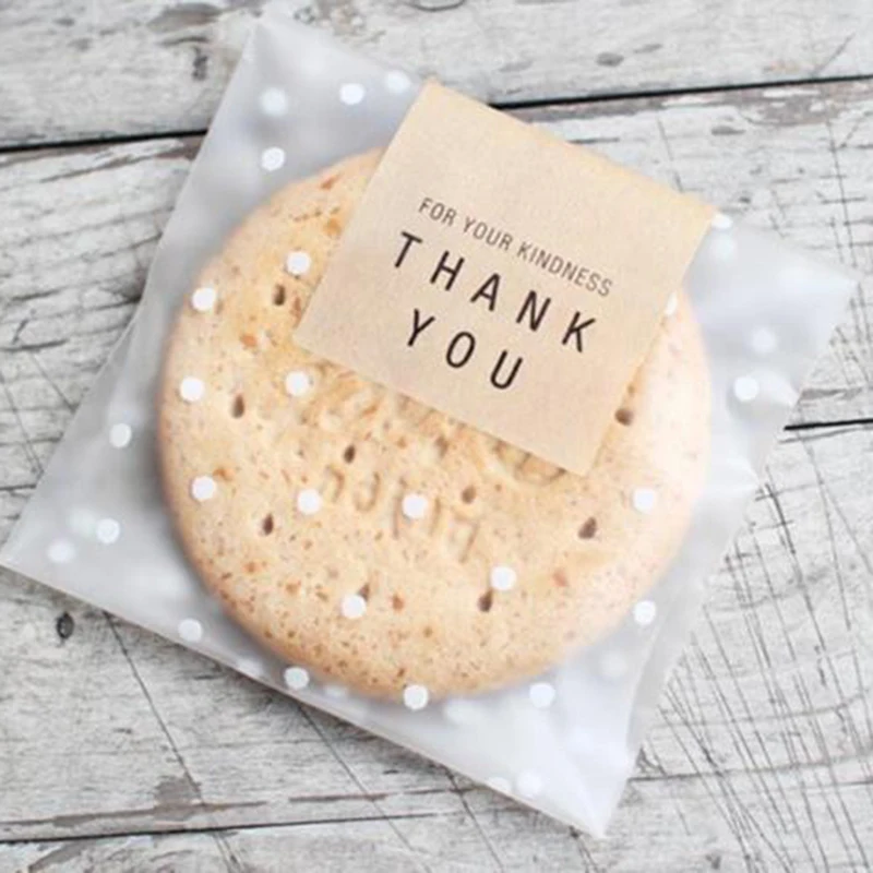 100 шт./компл. в белый горошек для девочек Пластик Рождественский подарок сумка