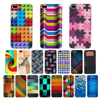 soft silicone phone case for iphone 7 6 6s 8 plus xr x xs max 5 5s se cover solid geometric mosaic pattern nice tpu shell coque