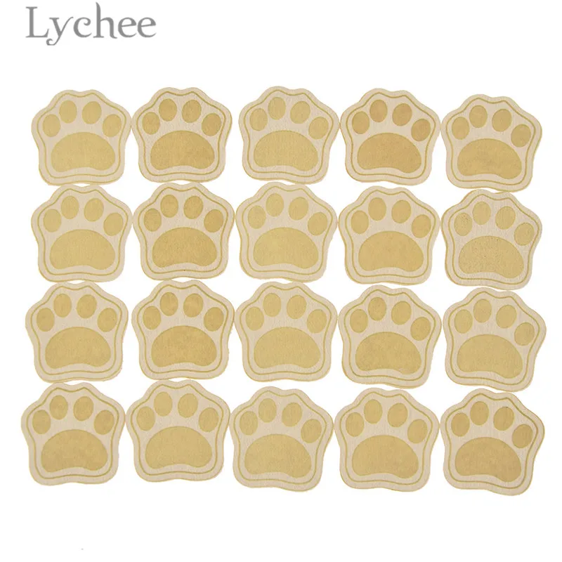 Lychee Life 20 шт. дизайнерские этикетки из искусственной кожи с изображением собачек