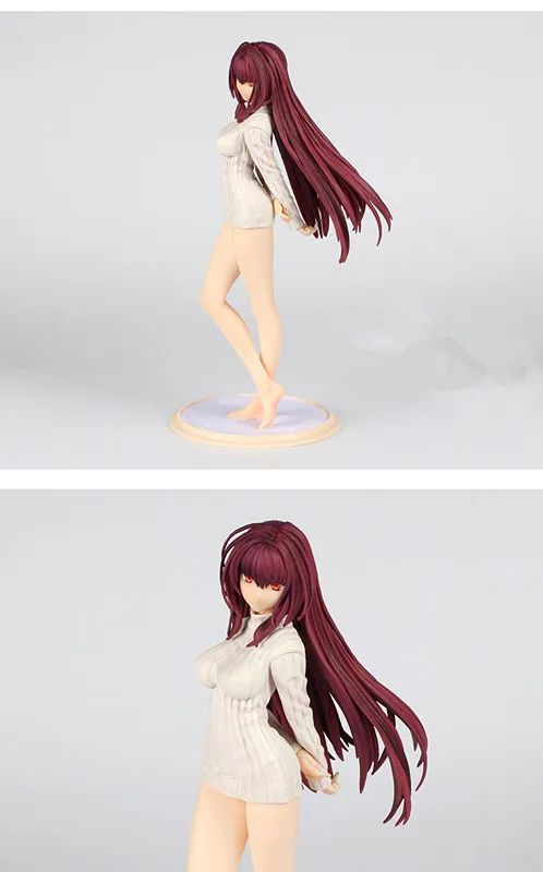 Новое поступление Аниме Фигурка Fate/Grand Order слуга Scathach свитер Ver 24 см 1/7 модель сексуальная девушка Косплей игрушка бренд