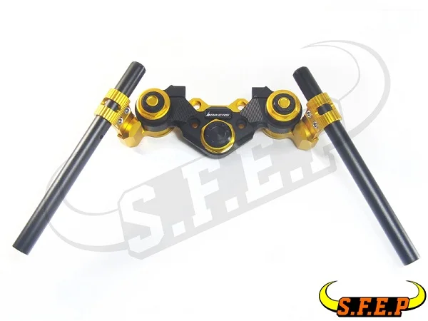 CNC алюминиевый адаптируемый под мотоцикл перекладина руля сцепление для Honda GROM MSX125 MSX125SF - Цвет: Gold