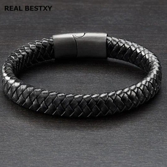 Мужской плетеный браслет из натуральной кожи ширина 12 мм|braided leather bracelet|leather