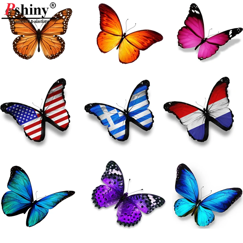 Pshiny 3d DIY картина вышитая бисером комплект с рисунком животных круглые стразы