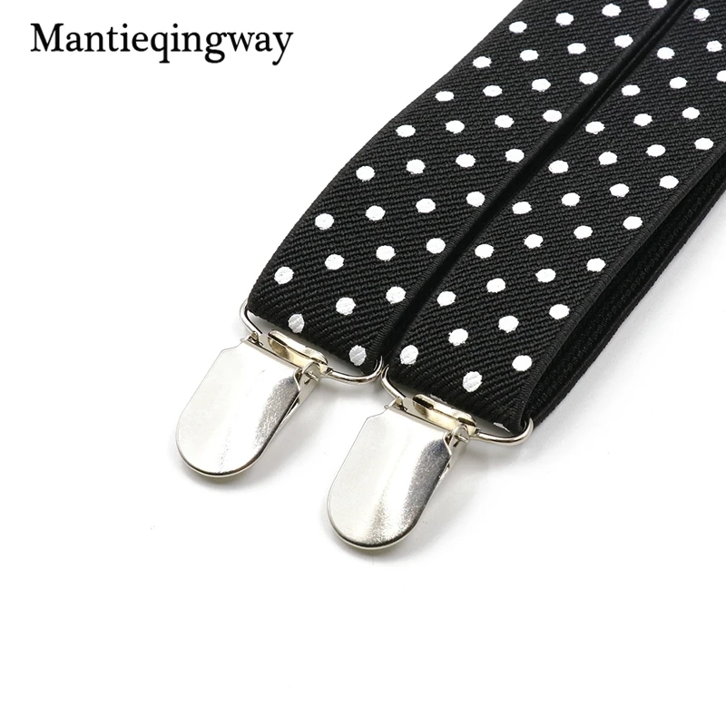 Mantieqingway унисекс точка Регулируемый Y назад подтяжки бабочка набор для мужчин и женщин модная рубашка Эластичные подтяжки женские пояса Галстуки