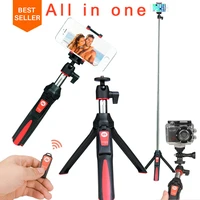 ulanzi benro mk10 selfie stick tripod stand 4 in 1 extendable monopod bluetooth remote phone mount for iphone x 8 android gopro