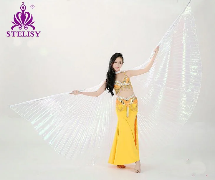 Лидер продаж 2016 женские крылья для танца живота Isis в восточном стиле новые без