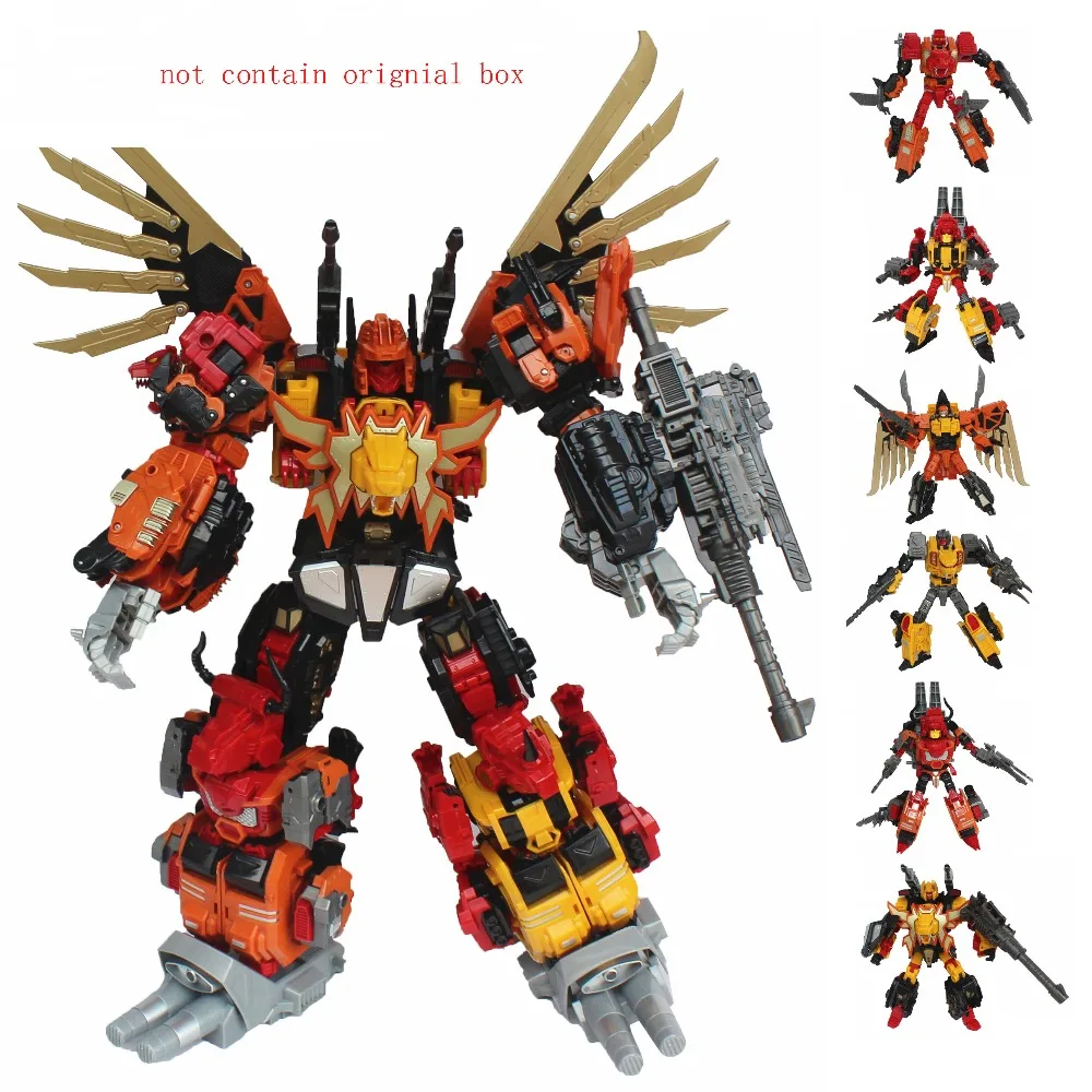 Comic Club без розничной коробки JINBAO 6в1 ko негабаритный MMC трансформационный робот Predaking